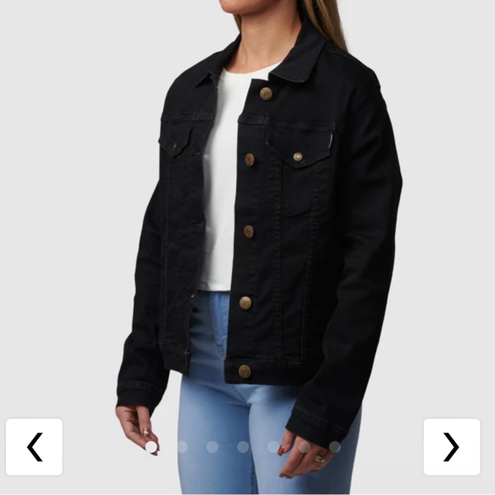 Brand New with tags Born Primitive black jean jacket.